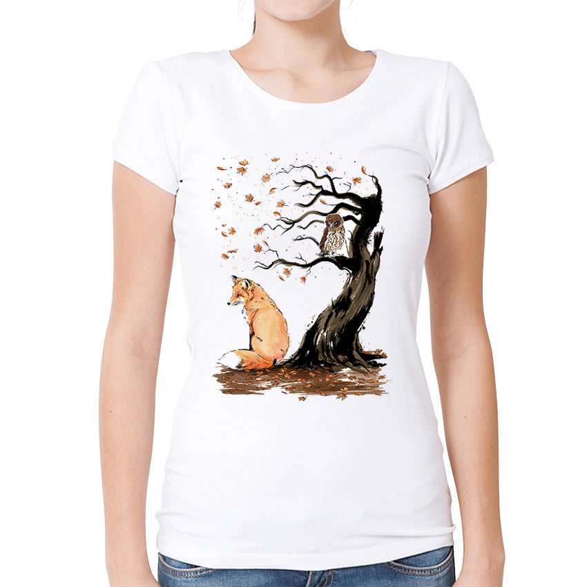 Autumn Tree Fox T-Shirt